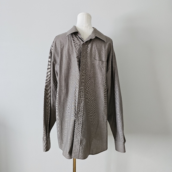 Oscar De La Renta menswear Size L button up shirt kase - Picture 1 of 6